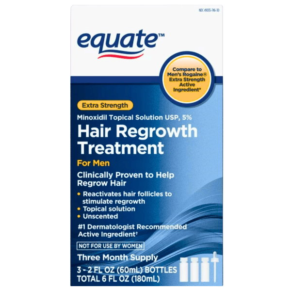 Equate 5% Minoxidil For Men Topical Solution Extra Strength