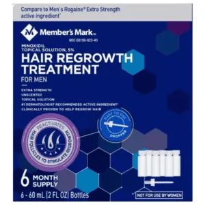 Member's Mark Minoxidil 5% Solution Hair Regrowth Treatment for Men