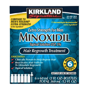 Kirkland Minoxidil Extra Strength Solution 6 montha supply