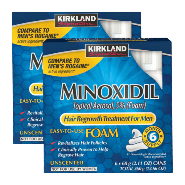 Kirkland Minoxidil Foam 5% 6 month supply
