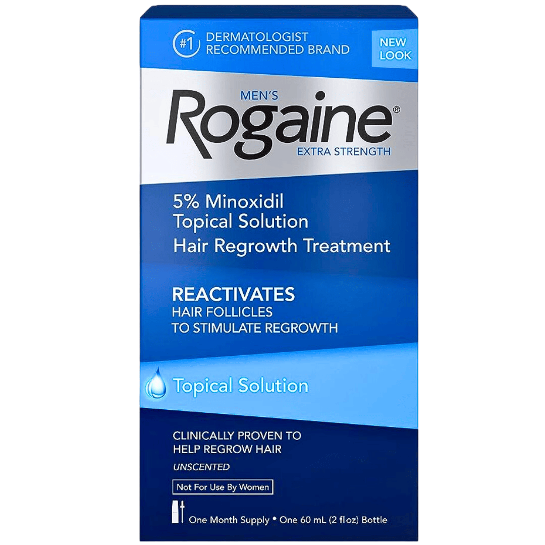 Buy Rogaine Men's Extra Strength 5% Minoxidil Topical Solution For Hair ...