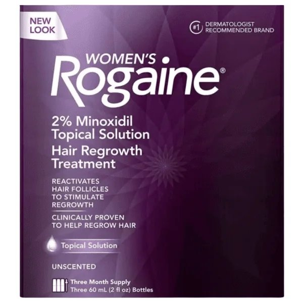 Rogaine Women's 2% Minoxidil Topical Solution for Hair Thinning and Loss